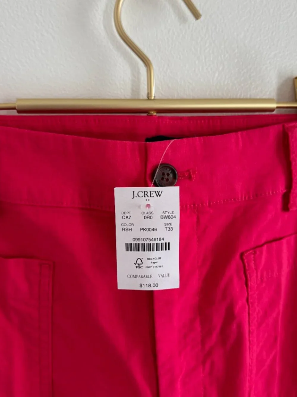 NWT J.Crew Tall Lizzie High Rise Wide Leg pant 33 Tall